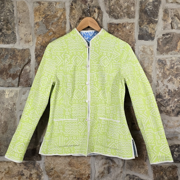 J. McLaughlin Jackets & Blazers - NEW J McLaughlin Silk Fiji Reversible Jacket Coat